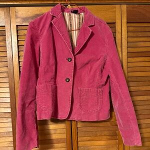 GAP Women's Fuchsia Corduroy Blazer